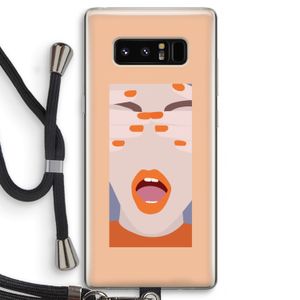 Surprise: Samsung Galaxy Note 8 Transparant Hoesje met koord
