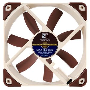 Noctua NF-S12A ULN PC-ventilator Bruin, Beige (b x h x d) 120 x 120 x 25 mm