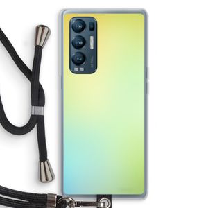 Minty mist pastel: Oppo Find X3 Neo Transparant Hoesje met koord
