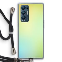 Minty mist pastel: Oppo Find X3 Neo Transparant Hoesje met koord