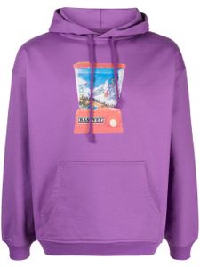 RASSVET hoodie en coton à imprimé graphique - Violet