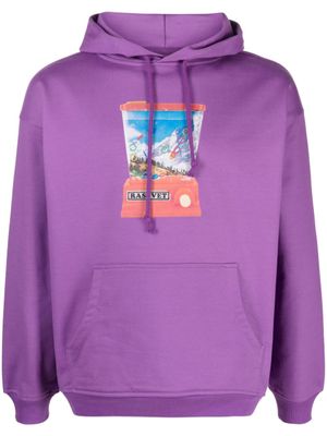 RASSVET hoodie en coton à imprimé graphique - Violet