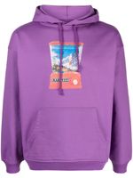 RASSVET hoodie en coton à imprimé graphique - Violet