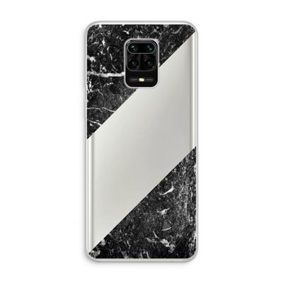 Zwart marmer: Xiaomi Redmi Note 10 Lite Transparant Hoesje