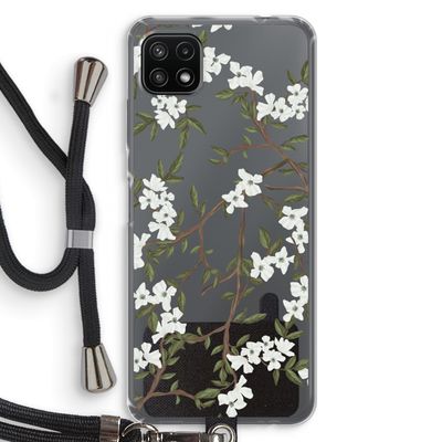 Blossoming spring: Samsung Galaxy A22 5G Transparant Hoesje met koord