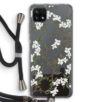 Blossoming spring: Samsung Galaxy A22 5G Transparant Hoesje met koord
