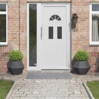 Plantenbak 2 pcs Antraciet 50 x 50 x 40 cm Staal