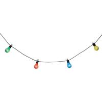 Atmosphera Solar tuin feestlampjes snoer - kunststof - gekleurd - 490 cm - buiten - Led licht