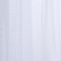 Differnz Dots douchegordijn 100% PEVA - waterdicht - 180 x 200 cm - wit