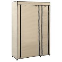 Kledingkast opvouwbaar 110x45x175 cm stof crme