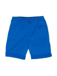 Kenzo Kids short en coton à logo brodé - Bleu