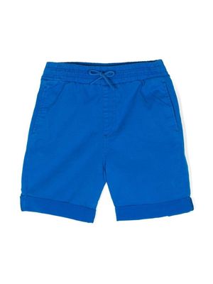 Kenzo Kids short en coton à logo brodé - Bleu
