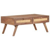 Salontafel 100x60x40 cm massief mangohout