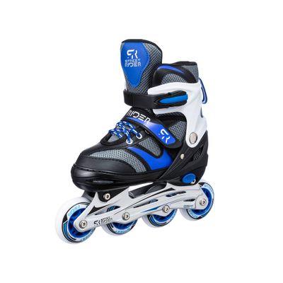 Street Rider inline skates verstelbaar - maat 33-36 - blauw/zwart