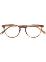 Garrett Leight lunettes de vue à effet écaille de tortue - Marron