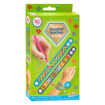 Grafix Diamond painting armbanden groen, 2st.