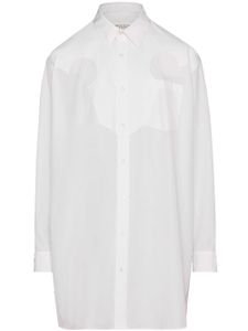 Maison Margiela robe-chemise en popeline - Blanc