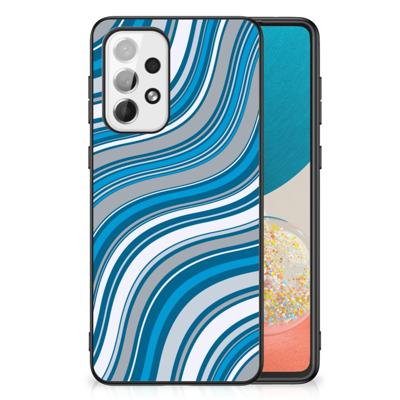 Samsung Galaxy A73 Back Case Waves Blue