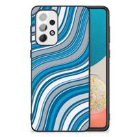 Samsung Galaxy A73 Back Case Waves Blue