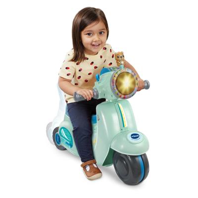 VTech 2in1 loopscooter blauw