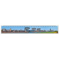 Panorama liniaal Keulen kraanhuizen
