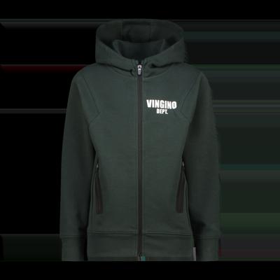 Vingino winter vest jongens - donker groen - Oley - classic