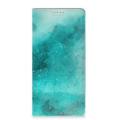 Bookcase Samsung Galaxy A35 Painting Blue