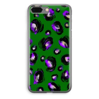 Green Cheetah: iPhone 8 Plus Transparant Hoesje