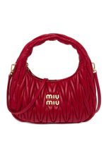 Miu Miu mini sac porté épaule Wander matelassé - Rouge - thumbnail