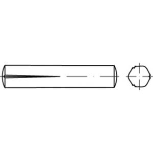 TOOLCRAFT TO-5438916 Conische kerfpaspen 12 mm Staal 25 stuk(s)