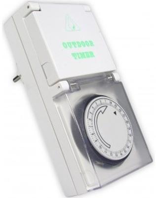 Calex waterdichte wandcontactdoos met timer