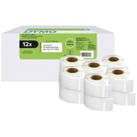 DYMO Rol met etiketten 25 x 54 mm Wit 6000 stuk(s) Permanent hechtend 2177563 Verzendetiketten - thumbnail