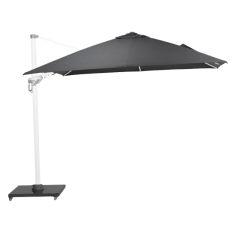 Outlet F: Hawaii Deluxe Zweefparasol Set 300x300 - Wit/Donkergrijs (9900000634407) - Warentuin Collection