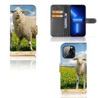 iPhone 13 Pro | Telefoonhoesje | Met pasjeshouder | Schaap en Lammetje