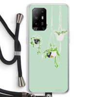 Hang In There: Oppo A95 5G Transparant Hoesje met koord