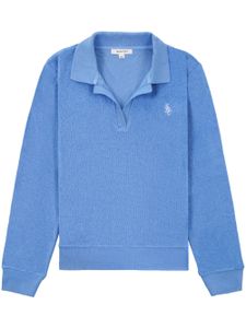 Sporty & Rich polo en éponge - Bleu