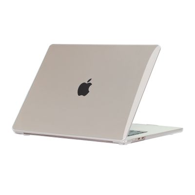 Lunso MacBook Air 15 inch (2023-2025) cover hoes - case - Glanzend Transparant