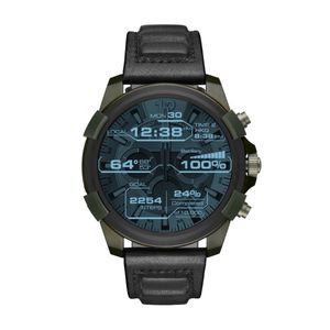 Horlogeband Diesel DZT2003 Leder Zwart 24mm