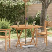 Tuintafel inklapbaar 110x110x75 cm massief teakhout