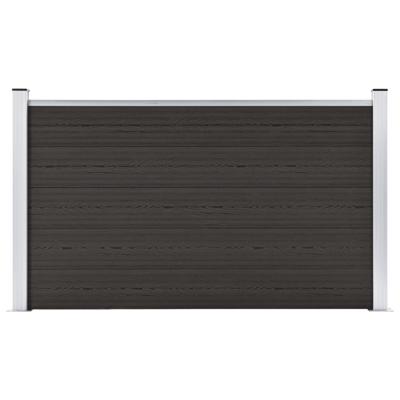 Schuttingpaneel 180x105 cm HKC zwart
