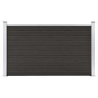 Schuttingpaneel 180x105 cm HKC zwart