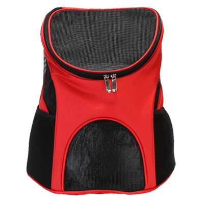 Portable opvouwbare nylon ademend pet carrier rugzak grootte: 33 x 30 x 24cm (rood)