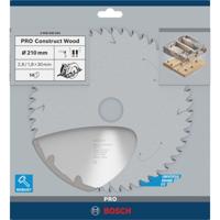Bosch Professional Cirkelzaagblad PRO Construct Wood | Ø 210 x 2,8 x 30mm 14T - 2608640634