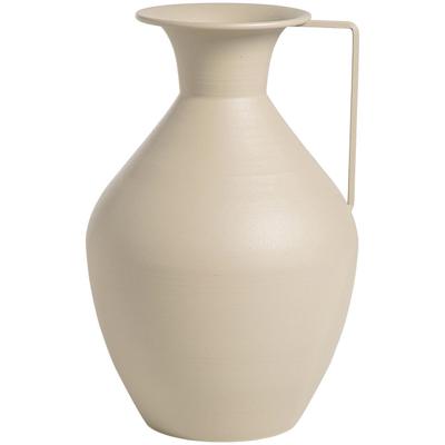 Leen Bakker - Vaas Maan - 30x19,7x12,3 Cm - Metaal - Taupe - 12.3x19.7x30 Cm