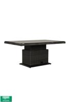 Qopps Sandigo / Aruba in hoogte verstelbare tuintafel 140 x 85 antraciet