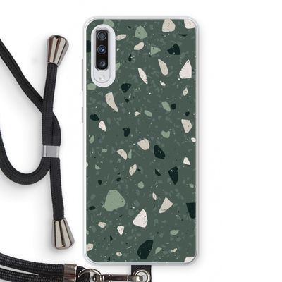 Terrazzo N°19: Samsung Galaxy A70 Transparant Hoesje met koord