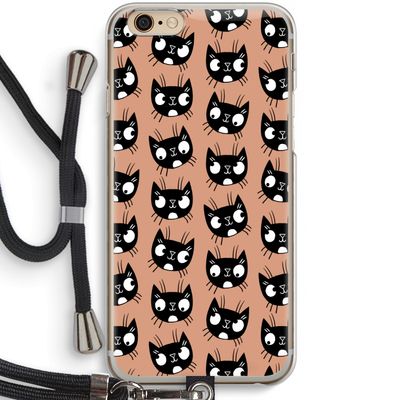 Kat: iPhone 6 / 6S Transparant Hoesje met koord