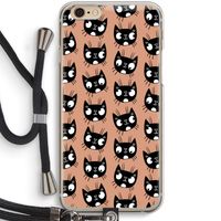 Kat: iPhone 6 / 6S Transparant Hoesje met koord