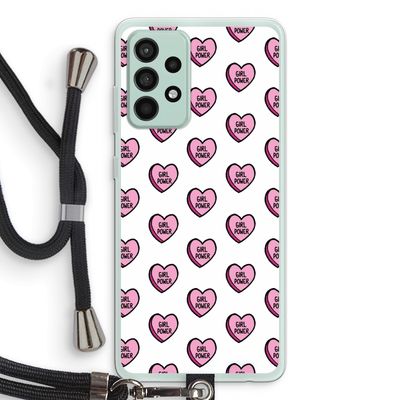 GIRL POWER: Samsung Galaxy A52s 5G Transparant Hoesje met koord