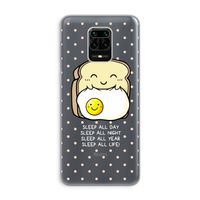 Sleep All Day: Xiaomi Redmi Note 9 Pro Transparant Hoesje